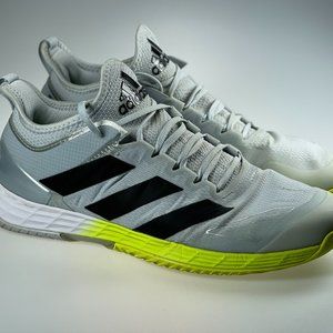 Men's White ADIZERO UBERSONIC 4 TENNIS SHOE - Size 10.5